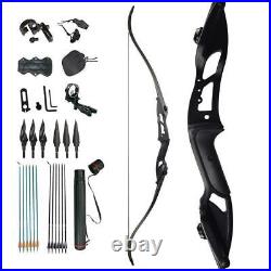 1 set 50lb Takedown Recurve Bow Arrow Adult Kit Archery Hunting Target Practice