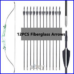 14-40lbs 68 Takedown Recurve Bow 12x Arrows Archery Competition Practice Bow