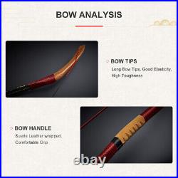 15-50lbs Traditional Recurve Bow Arrows Archery Horsebow Handmade Mongolian