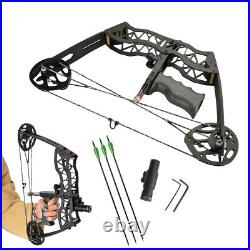 16 Mini Compound Bow Arrow Set 25lbs Fishing Hunting Archery Right Left Hand