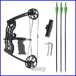 16 Mini Compound Bow Arrow Set 25lbs Fishing Hunting Archery Right Left Hand