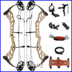 19-70LB Adjustable Hunting Compound Bow Archery Set 320FPS 19-30 Draw Length