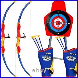 2 Pack Set Bow and Arrow for Kids LED Lights Archery 6 Suction Cups Quiver Toys