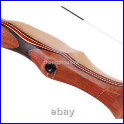 20-38lbs 68 Wooden Recurve Bow arrows set Takedown Riser Limbs Archery Hunt