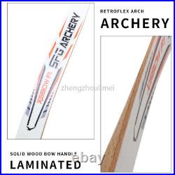 20-38lbs 68 Wooden Recurve Bow arrows set Takedown Riser Limbs Archery Hunt