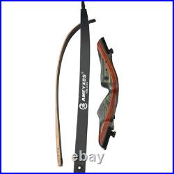 20-50lbs 62 Recurve Bow 6pcs Arrow Set Takedown Wooden Riser Archery Hunting