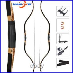 20-50lbs Traditional Recurve Bow Hunting Archery 52 Takedown Horsebow Set