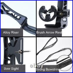 20-55lbs 54 Archery Takedown Recurve Bow & Sight & Arrow Rest & Arrow & Quiver