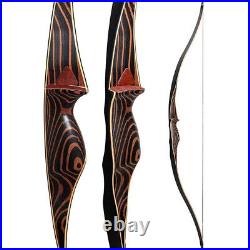 20-70lbs 54 Archery Wooden Traditional Longbow with quiver set Hunting Target bow