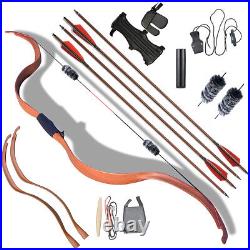 20lb Archery Takedown Traditional Recurve Bow and Arrow SET for Outdoor Hunting