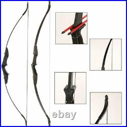 30/40lb Archery Takedown Recurve Bow 12x Fiberglass Arrows Set Hunting Target