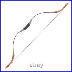 30-40lb Archery Traditional Recurve Long Bow Wooden Arrow Set Target Hunting