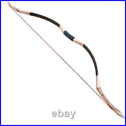 30-40lb Archery Traditional Recurve Long Bow Wooden Arrow Set Target Hunting