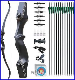 30/40lb Recurve Bow and Arrow Set for Adult Beginner for Outdoor HuntingTraining