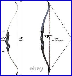 30/40lb Recurve Bow and Arrow Set for Adult Beginner for Outdoor HuntingTraining