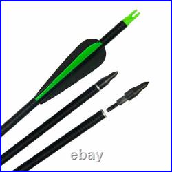 30/40lb Takedown Recurve Bow Fiberglass Arrows Archery Hunting Target Nails Set