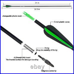 30/40lbs Archery Hunting 50Recurve Arrows Bow Set Shooting Adult Right Hand