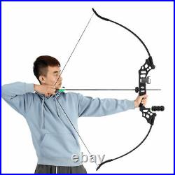 30-50lb 51 Archery Takedown Recurve Bow Kit Arrows Targets Set Practice Adult