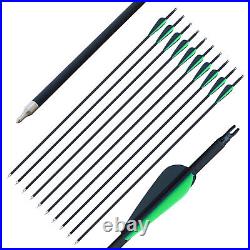 30-50lb 56 Archery Takedown Recurve Bow Set 6 Arrows Hunting Outdoor Sport