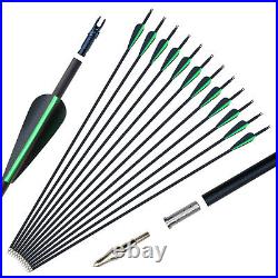 30-50lb 56 Archery Takedown Recurve Bow Set 6 Arrows Hunting Outdoor Sport