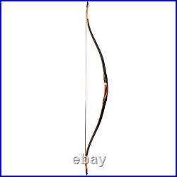 30-50lb Archery 55 Traditional Recurve Bow Laminated Wooden Longbow Hunting