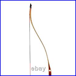 30-50lb Archery 55 Traditional Recurve Bow Laminated Wooden Longbow Hunting