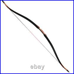 30-50lb Archery 55 Traditional Recurve Bow Laminated Wooden Longbow Hunting