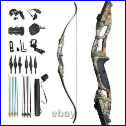 30-50lb Recurve Bow Accessory Set Takedown Bow Archery Fiberglass Arrow Hunting