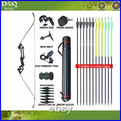 30-50lb Recurve Bow and Arrow Set Adult Archery target Hunting arrows and quiver