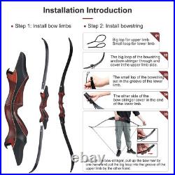 30-50lbs 58 Takedown ILF Recurve Bow& Arrows Set Archery RH Hunting Target