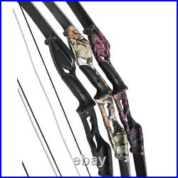 30-50lbs Archery Recurve Bow Set Hunting Bow 56 Takedown Carbon Arrows