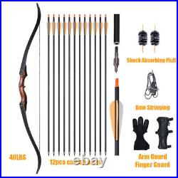 30-50lbs Takedown Recurve Bow 60Traditional Hunting RH Bow for Outdoor Hunting