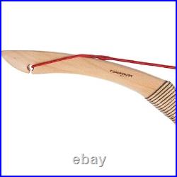 30-55lb Archery Traditional Recurve Bow Hunting Shooting Mongolian Horsebow Set