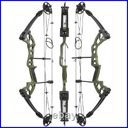 30-55lbs Compound Bow Set Archery Arrows Hunting Adjustable Right Left Shooting