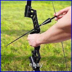 30-60lbs Archery Hunting Takedown Recurve Bow and Arrows Set Quiver Right Hand