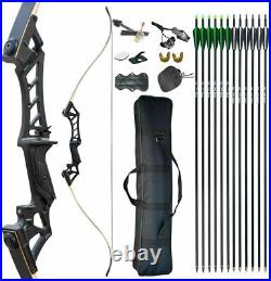 30-70LB Hunting bow takedown Recurve Bow and Arrows set Adult Outdoor Practice