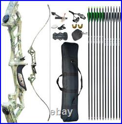 30-70LBS Takedown Recurve Bow Set Archery Hunting Arrows Bow Case Outdoor Sport