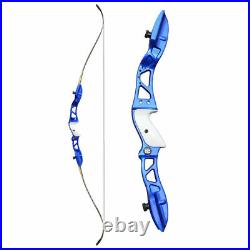 30LBS Blue Archery Takedown Recurve Bow Set Right Hand Hunting Shoot Target Bow