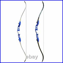 30LBS Blue Archery Takedown Recurve Bow Set Right Hand Hunting Shoot Target Bow