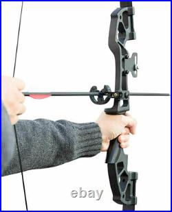 30lb Archery Recurve Bow Takedown Right Hand Longbow Hunting Target Practice Set