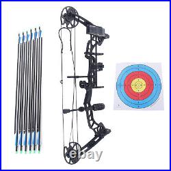 35-70lbs Pro Compound Right Hand Bow Arrow Kit Archery Arrow Target Hunting Set