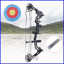 35-70lbs Pro Compound Right Hand Bow Arrow Kit Archery Arrow Target Hunting Set