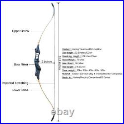 40lb 52in Takedown Recurve Archery Bow Set Right Hand Hunting Target Shoot