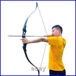 40lb 52in Takedown Recurve Archery Bow Set Right Hand Hunting Target Shoot