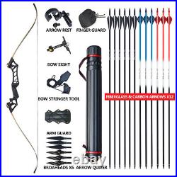 40lb 57 Archery Recurve Bow Kit Hunting Arrows Set Right Hand Adult UK Stock