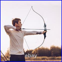 40lb Archery Takedown Recurve Bow & 12 Arrow Hunting Bow SET Training Right Hand