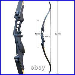 40lb Archery Takedown Recurve Bow & 12 Arrow Hunting Bow SET Training Right Hand