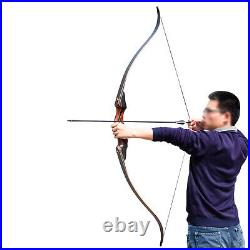 40lb Recurve Bow Archery arrow Set Hunting Target Kit Right Hand Adult Shoting