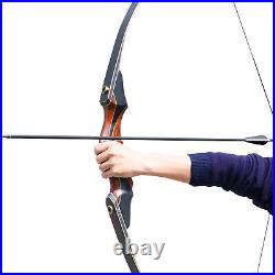 40lb Recurve Bow Archery arrow Set Hunting Target Kit Right Hand Adult Shoting