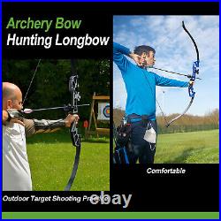 40lbs 51'' Takedown Recurve Bow Arrows Archery Hunting Bow Set with18 Tips/Quiver